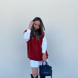 Oscar de la Renta Oversized Sweater Vest